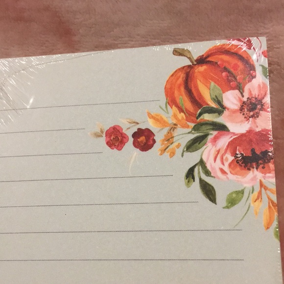 OCS Fall Harvest Pumpkin Floral Market List Notepad Two Pack NWT 140sht 8x4x.75” - Picture 6 of 16